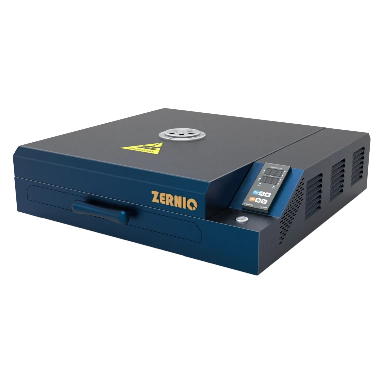 ZERNIQ HT01 A3 Plus DTF curing oven with slide-out tray